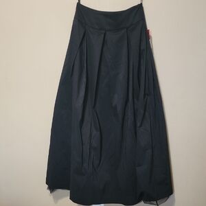 Donna Ricco Elegant Black Maxi Skirt